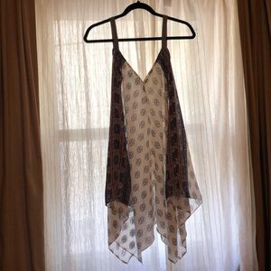 Handkerchief asymmetrical top